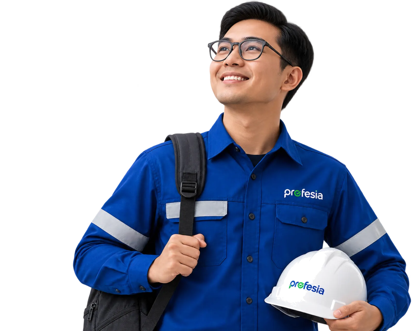Profesional K3 Profesia membawa helm keselamatan